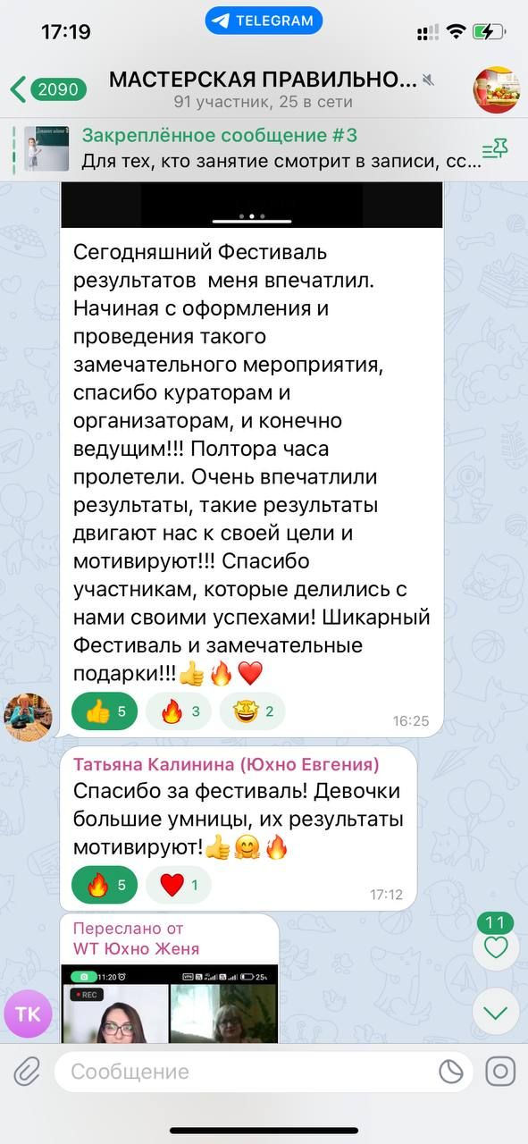 Фестиваль результатов